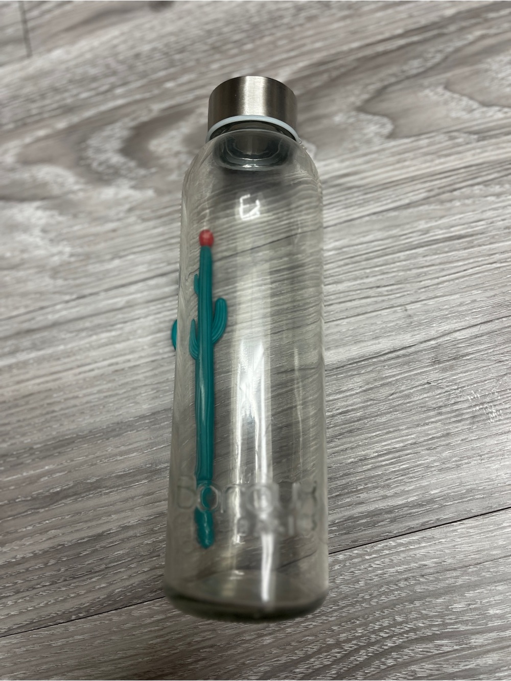 Boroux Glass Water Bottle with Stainless Cap Sealing Lid